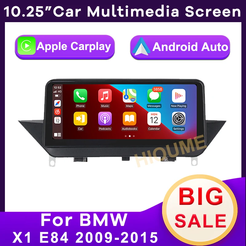 10.25 inch head unit Car Multimedia Wireless Apple CarPlay Android auto For BMW X1 E84 2009-2015 IDrive CIC system