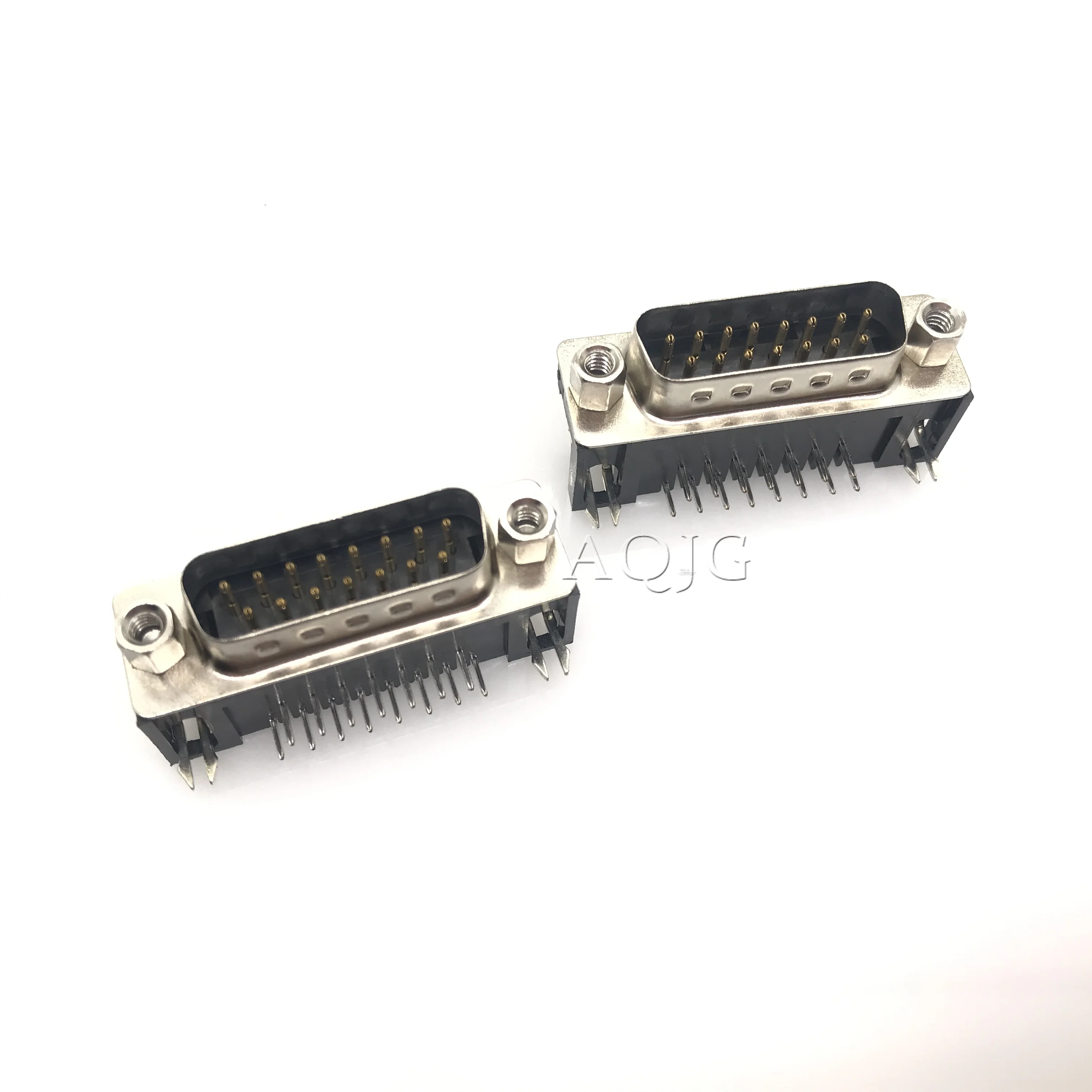 DR15 DB15 D-SUB Angle Angled 15 Pin Female Male PCB Mount Socket Connector