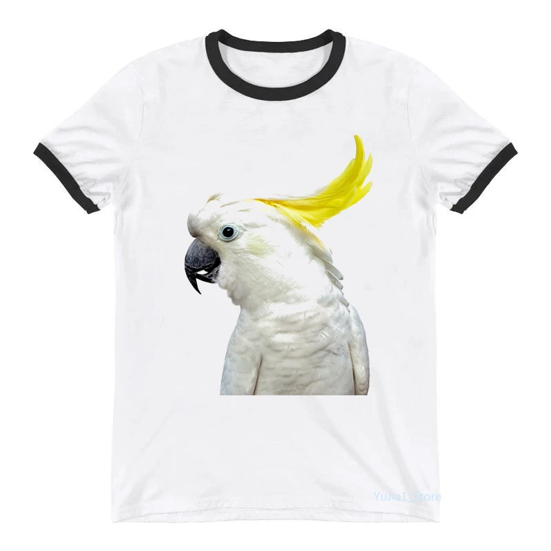 

2024 Hot Sale Tshirt Women Tropical Bird/Parrot/Toco Toucan Print T-Shirt Femme Harajuku Kawaii Clothes Funny T Shirt