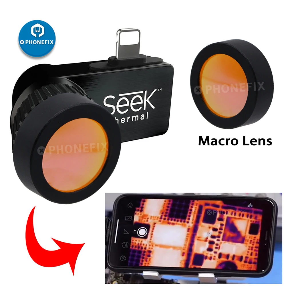 

Macro lens for Seek Compact XR PRO Thermal Camera Near focus Magnifying lens for Mobile Phone Maintenance Motherboard Focusing