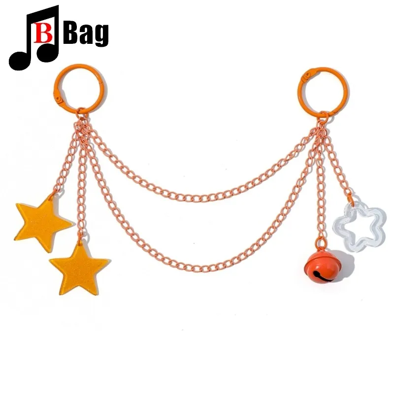 Ita Bag Chain Accessories decoration candy colors stars Bells adjustable DIY bag chain Hanging chain itabag the anime bag trend