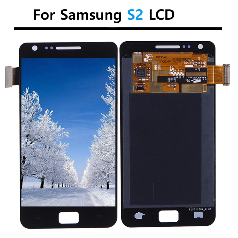 Tested I9100 Display For Samsung Galaxy S2 i9100 Display LCD Screen Touch Digitizer Assembly Replacement Parts