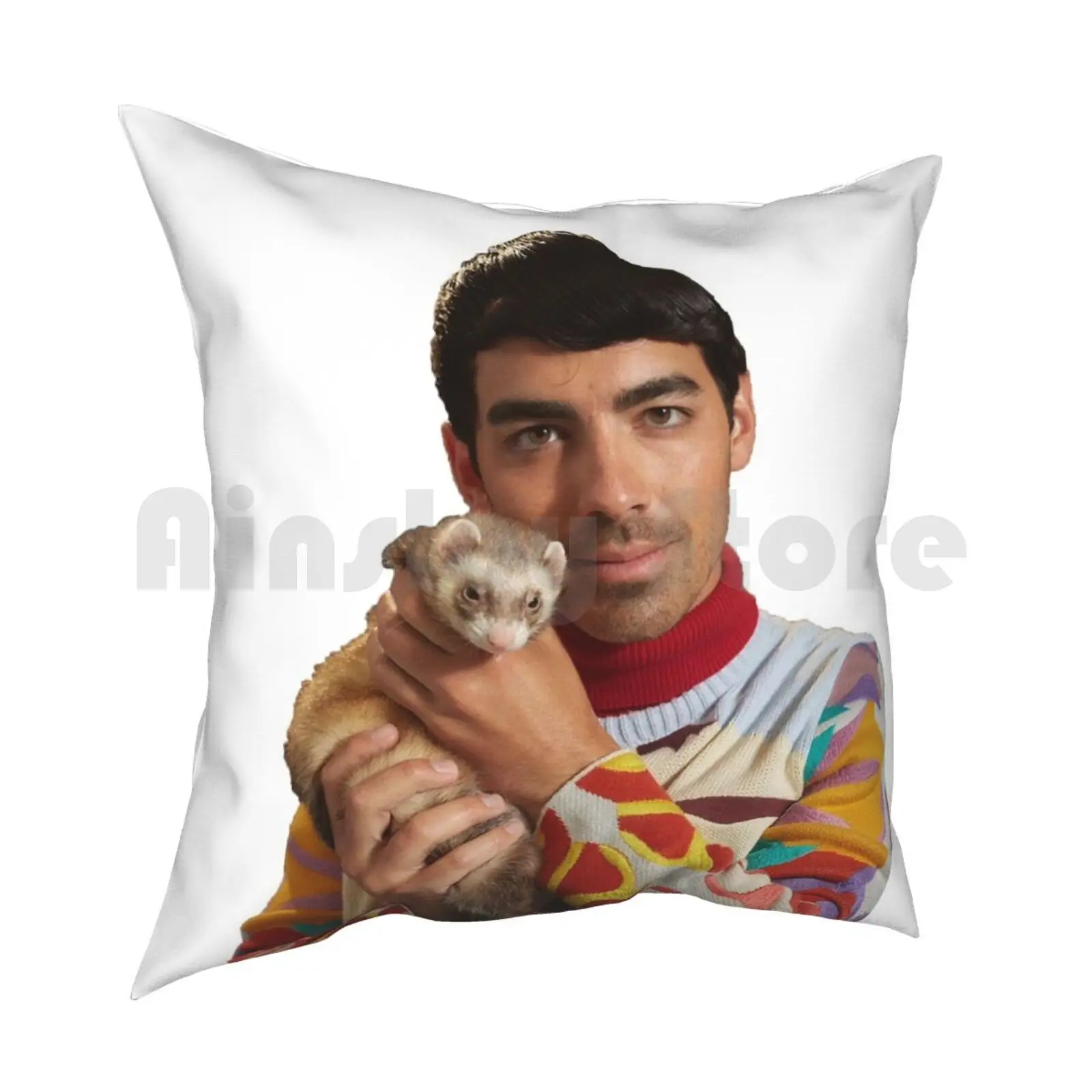 Joe Jonas A Ferret Pillow Case Printed Home Soft Throw Pillow Joe Jonas Jonas Jonas Brothers The Jonas Brothers Jonai Jo