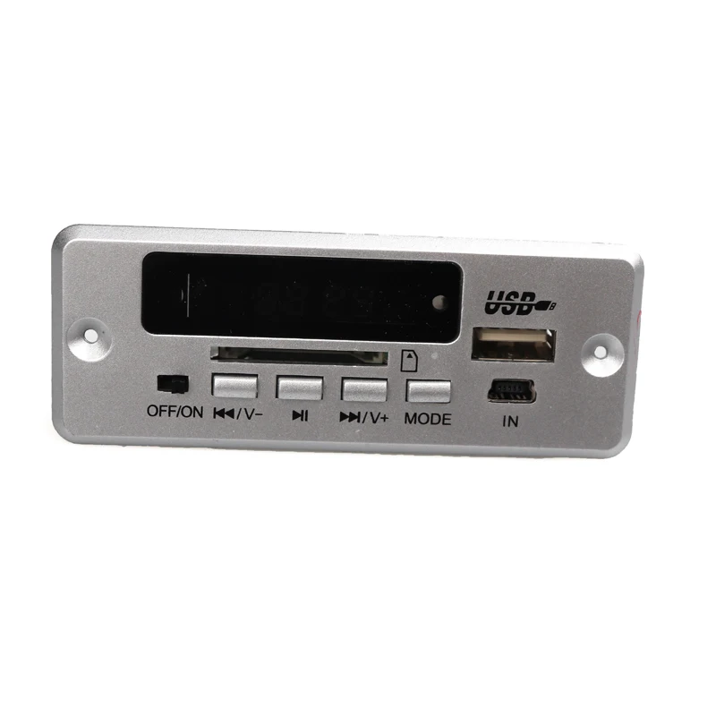 Décodeur MP3 Bluetooth 5.0, carte de décodage, sans fil, lecteur MP3 USB de voiture, WMA, WAV, fente pour carte TF, USB, carte à distance FM