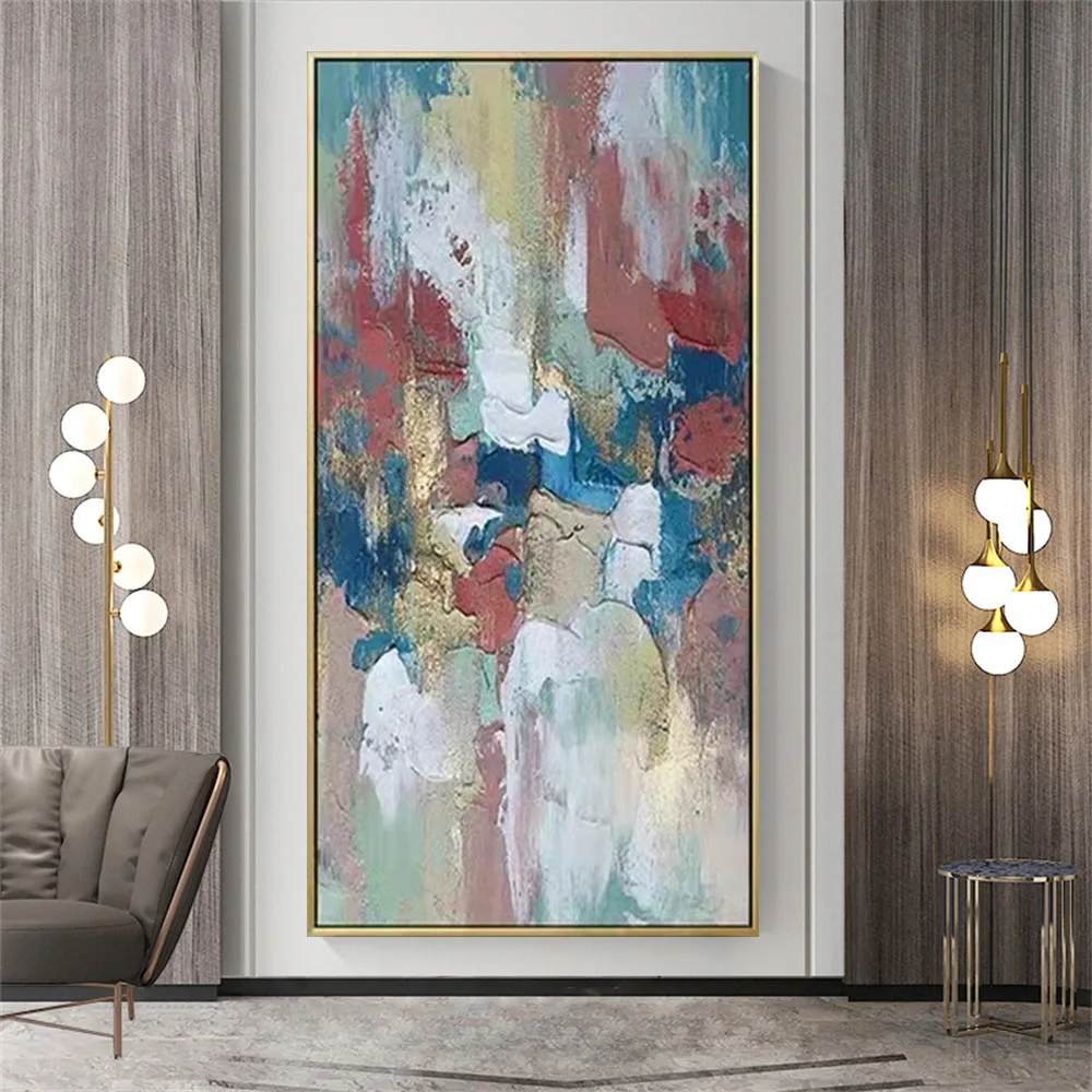 

Modern Abstract Thick oil texture Canvas Paintings Wall Decor Picture Art 100% Hand-painted Latest Design Oil Painting Free Ship