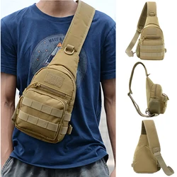 Tactical Shoulder Bag Men Sling Crossbody Molle Bags Multicam Outdoor Camping Travel Hiking Hunting Camouflage Backpack