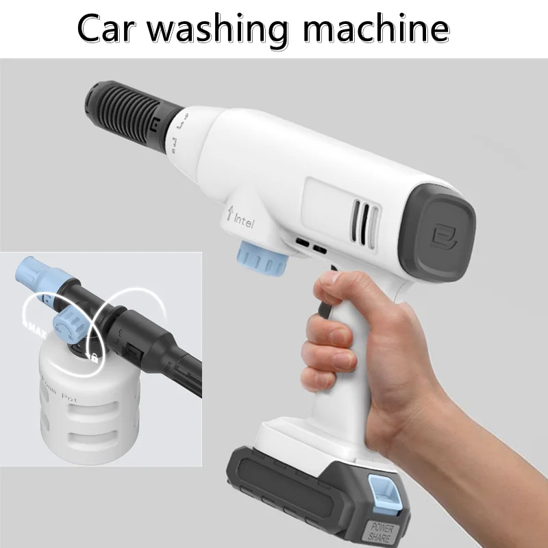 Wireless Car Washing Machine Household Portable Rechargeable High-Pressure Water Machine For Car Lithium Car Cleaning Artifact