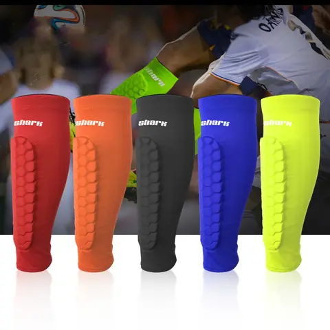 (XS-XL)Kids Children Teen Football Shin Guard Anti-collision Compression Gym Leg warmers Soccer Calf Sleeves Socks Protection