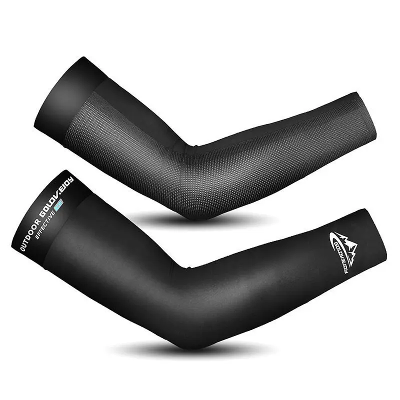 Ice Silk Arm Sleeves Sun UV Protection Hand Cover Running Cycling Arm Warmers Driving Sports Volleyball Cool Arm Sleeves