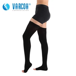 Bas de Compression pour hommes et femmes, 20 à 30 mmHg, chaussettes de soutien fermes, tuyau varices, bonneterie pour oedème, gonflement, grossesse, récupération