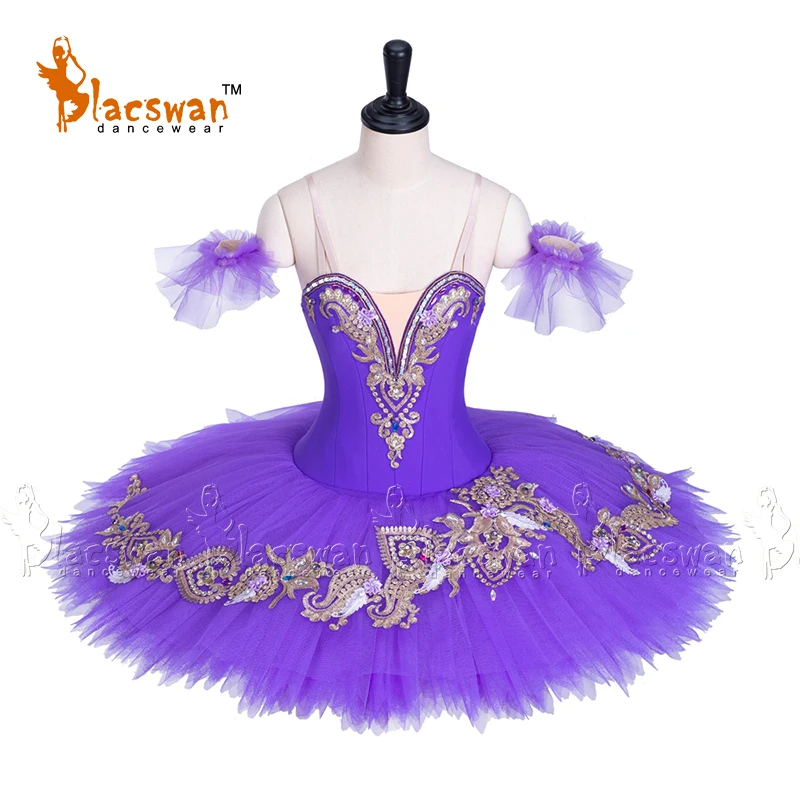 Lilac Fairy Variation Sleeping Beauty the Three Bood Fairies Competition Stage Ballet Costume Professional Pancake Tutu BE016