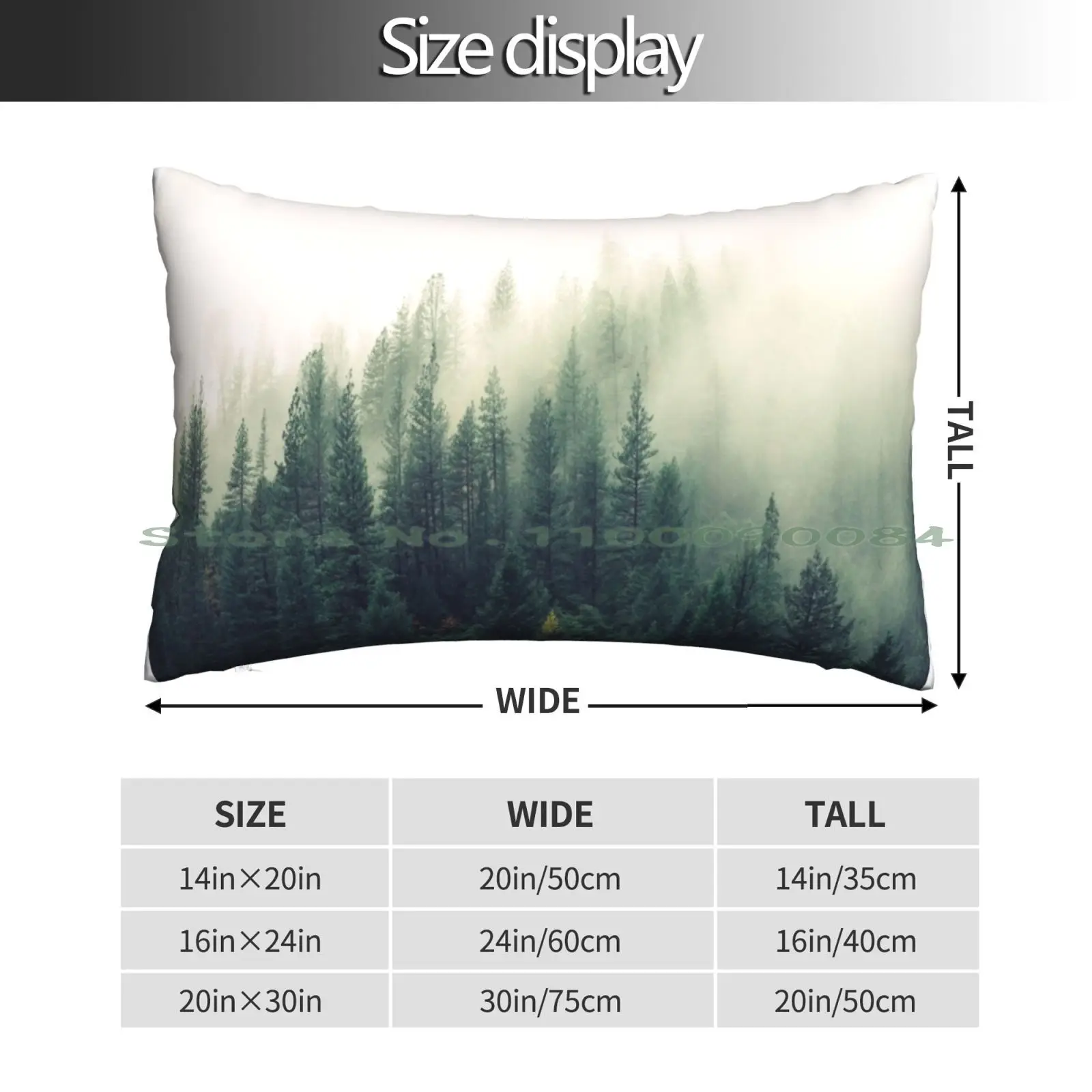 Fog Forest Nature Landscape Pillow Case 20x30 50*75 Sofa Bedroom Andretaulani Enrique Iglesias Moustache Hair Coloring Long