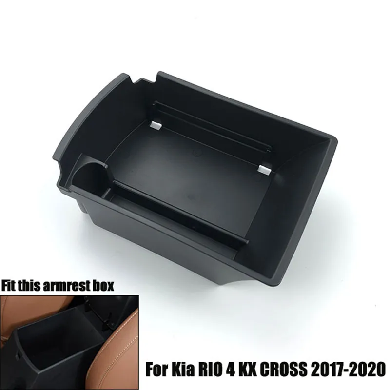 Automobile Armrest Storage Box For KIA RIO 4 KX CROSS 2017-2020 Center Console Container Storage Organizer car Accessories