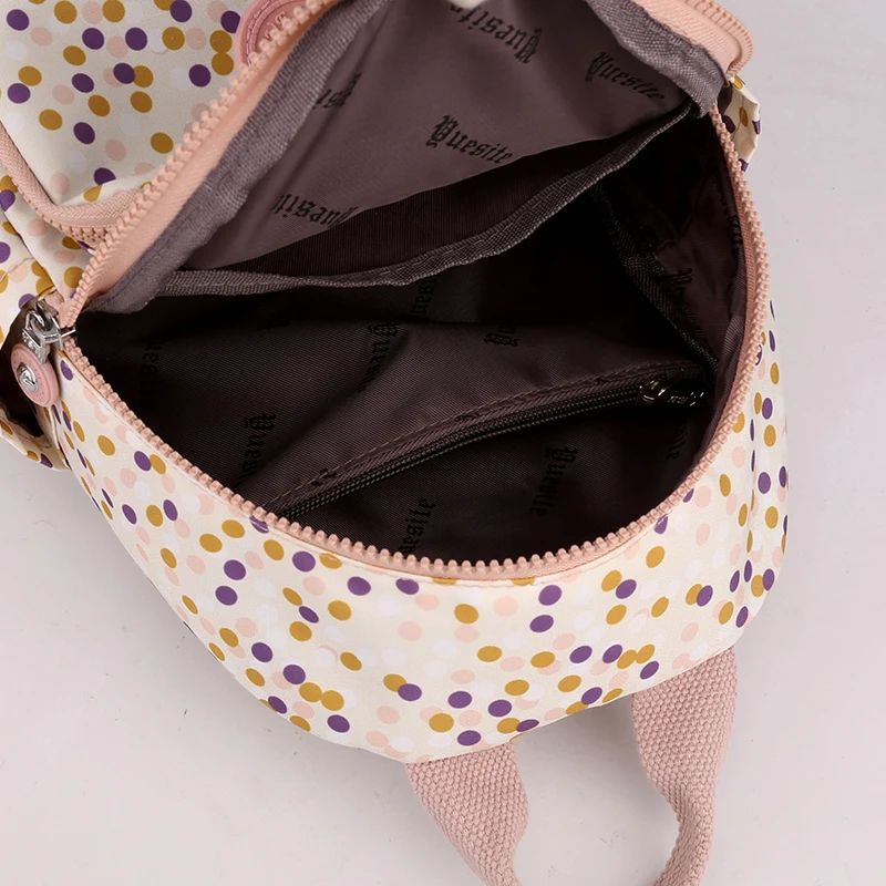 Vento Marea Mini Backpack 2021 Flower Printing Women Shoulder Bag Preppy Style Waterproof Nylon Female Rucksack Purses For Girls