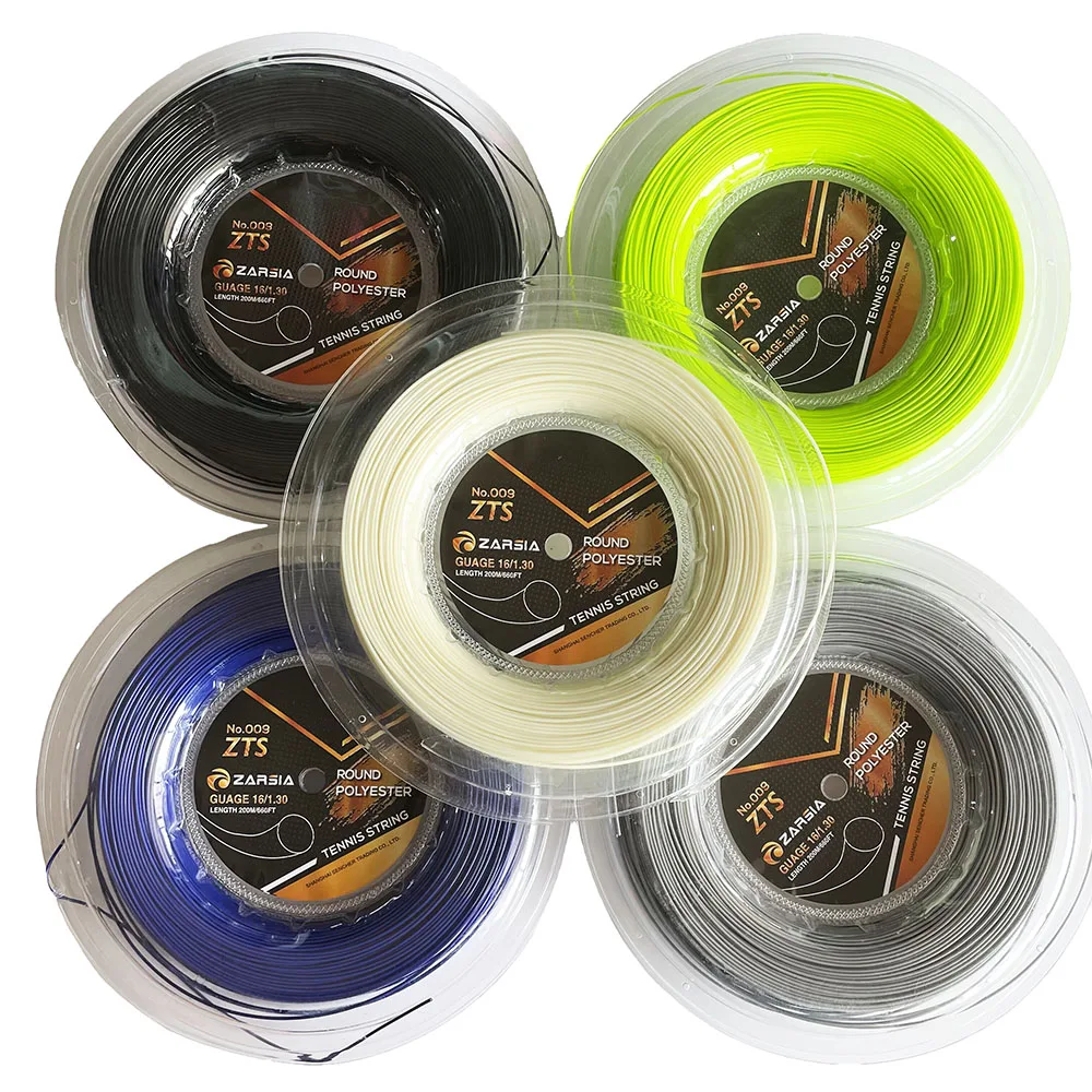 ZARSIA Tennis racket Strings Power Rough Polyester tennis string Round Shape tennis racket strings 16/1.30 mm