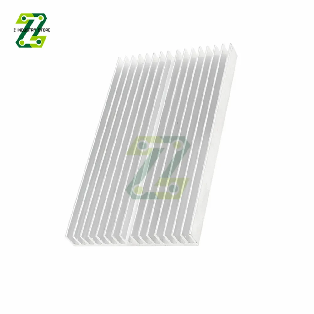 100x60x10mm Aluminum Heatsink Radiator for Chip LED Electronic Computer Component Heat Dissipation Cooling