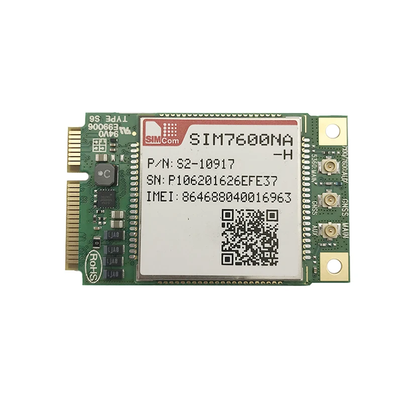 SIMCOM SIM7600A-H/SIM7600SA-H/SIM7600E-H/SIM7600G-H/SIM7600JC-H/SIM7600NA-H Mini Pcie CAT4 module compeititive with mikrotik