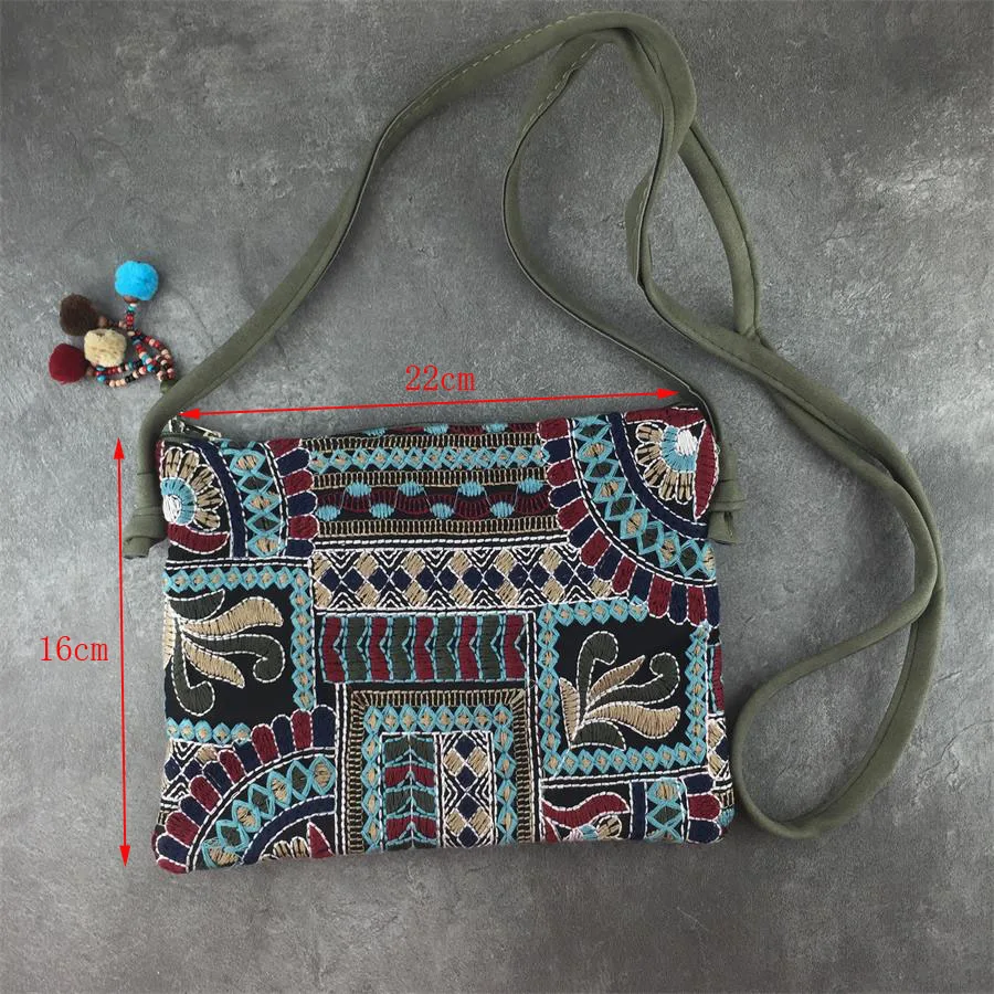 New Vintage Women Ladies Ethnic Shoulder Bag Girls Female Fashion Crossbody Boho Hippie Tote Messenger Handbag Hot