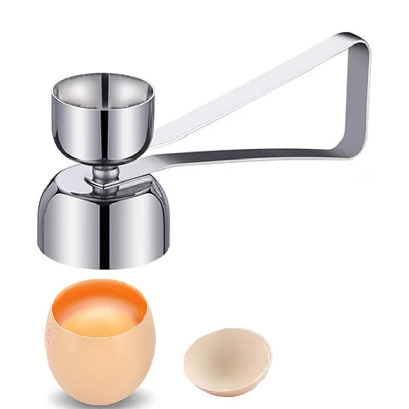 

New upgrade double-headed metal egg scissors egg cutter egg shell opener stainless steel poached raw egg shell opener creative