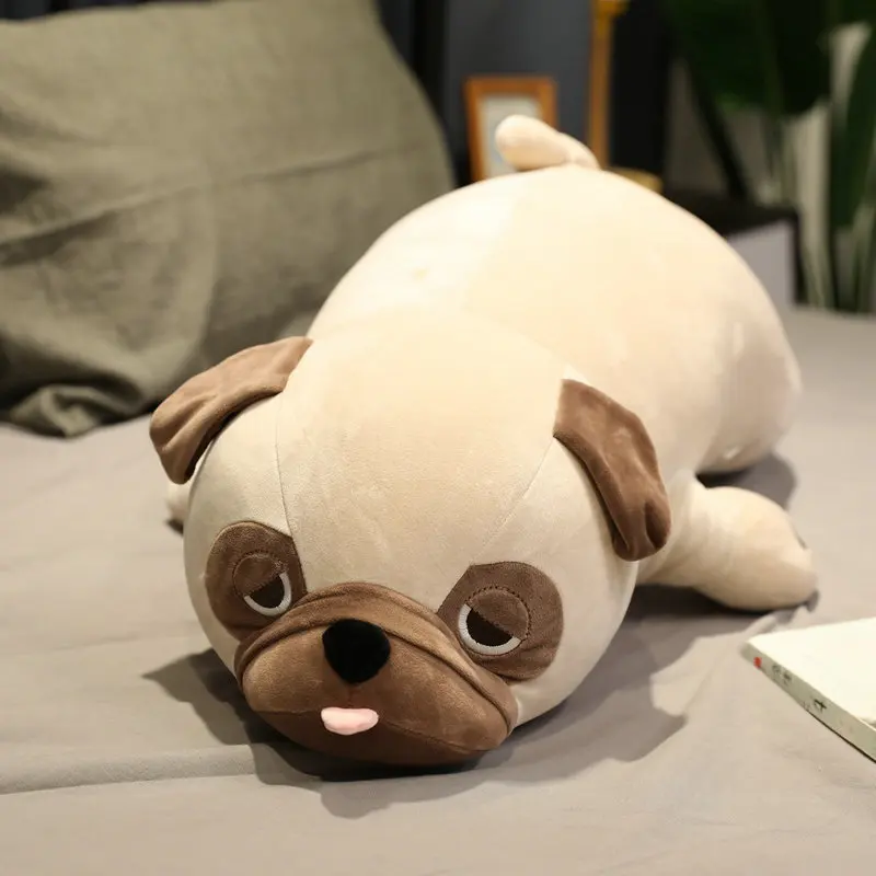 

New Arrive Hot 55/65/75/90cm Cute Animal Kawaii Pug Dog Plush Toys Sleep Pillow Kids Birthday Gift Child Girl Xmas Valentine's