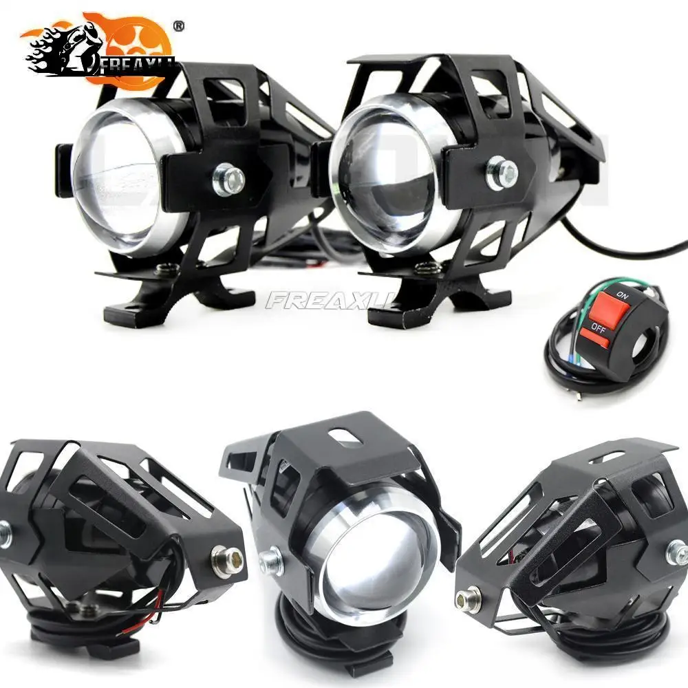 For YAMAHA TDM 900 850 12V Motorcycle Metal Headlight Driving Spot Head Lamp Fog Light TDR250 XT1200Z/ZE XT660Z Super Tenere