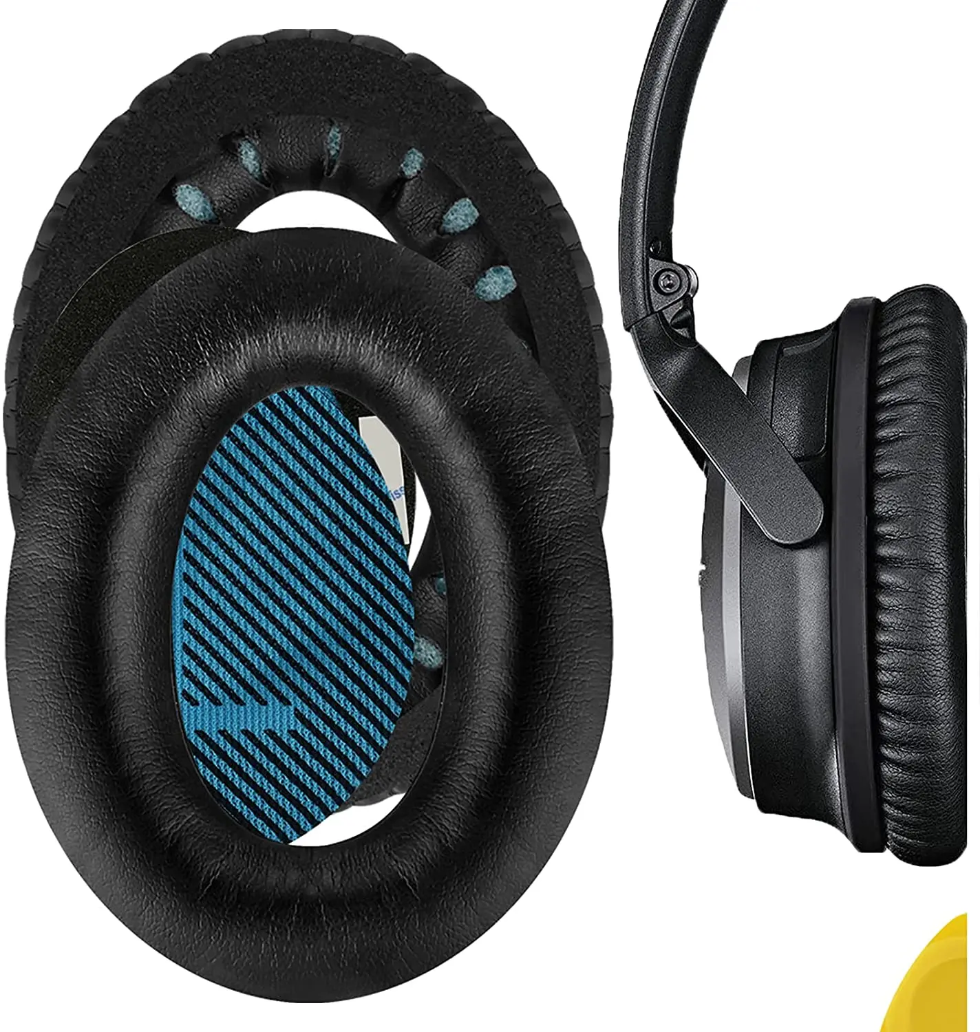 Almohadillas de Repuesto para Auriculares, Compatibles con Bose QuietComfort 35 ii /QC35 /QC25 /QC2 /QC15 /Ae2 /Ae2i /Ae2w /SoundTrue y SoundLink (Sobre la Oreja)
