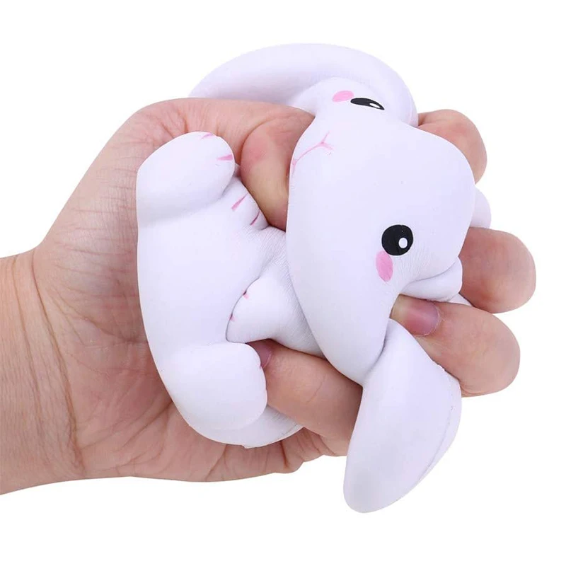 New Big Rabbit Squishy Cute  Animal Squishies Cream Scented Slow Rising Creative Soft Squeeze Stress Relief Fun Kid Toy Gift