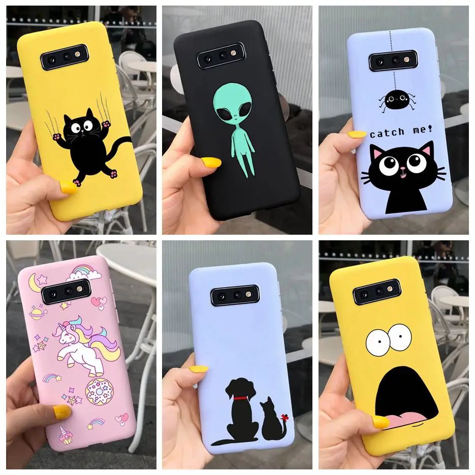 For Samsung Galaxy S10 Case S10e S10 Plus Silicone Soft TPU Fundas Phone Back Cover For Samsung S10+ S10e S10 Cases Coque Bumper