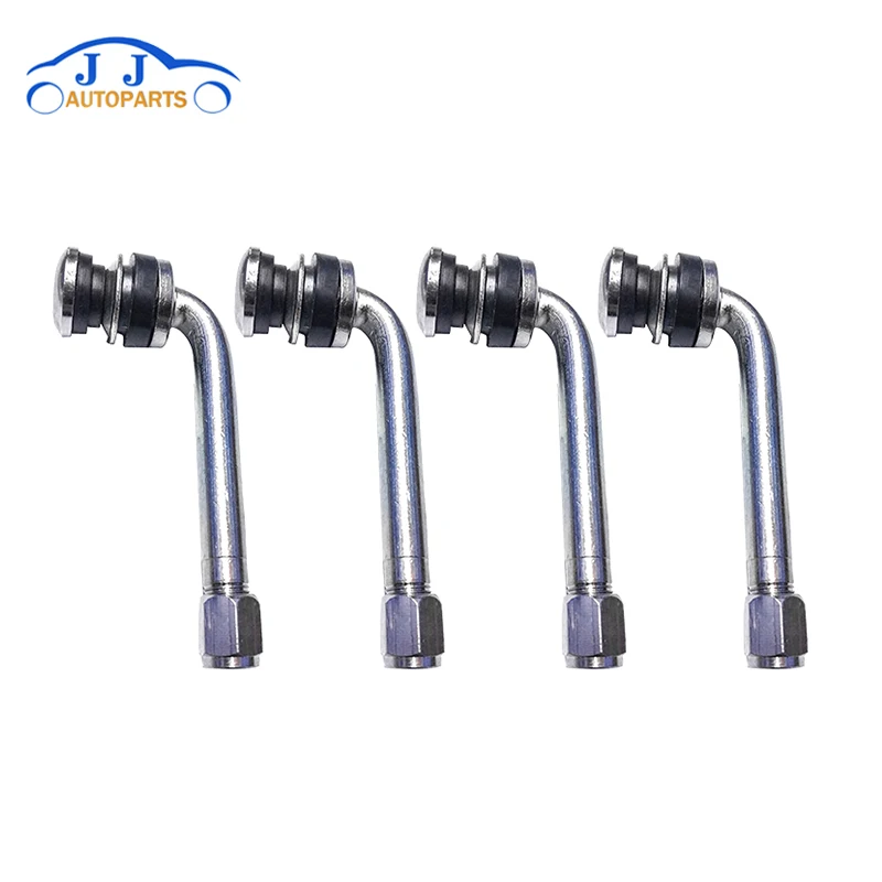 

YAOPEI 4PCS/Lot 2.5 Chrome Tire Valve Stems 90 degree angled size XL,Universal Various Models