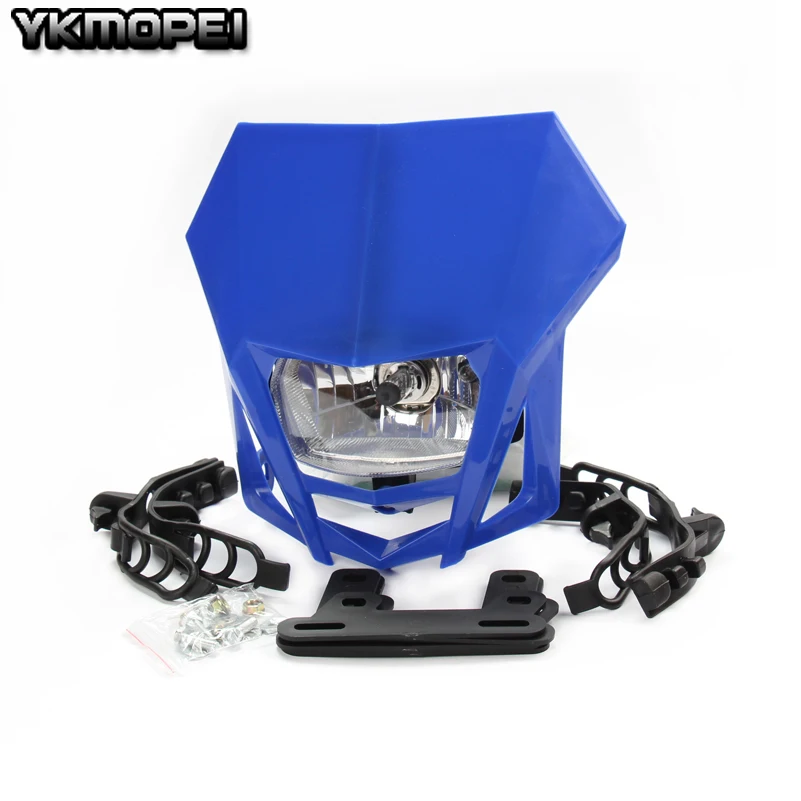 Universal Headlights Headlamp For CR YZ RM KX EXC DR Husaberg Husky Gas Gas CRF YZF WRF KXF KLX RMZ RMX DRZ Black