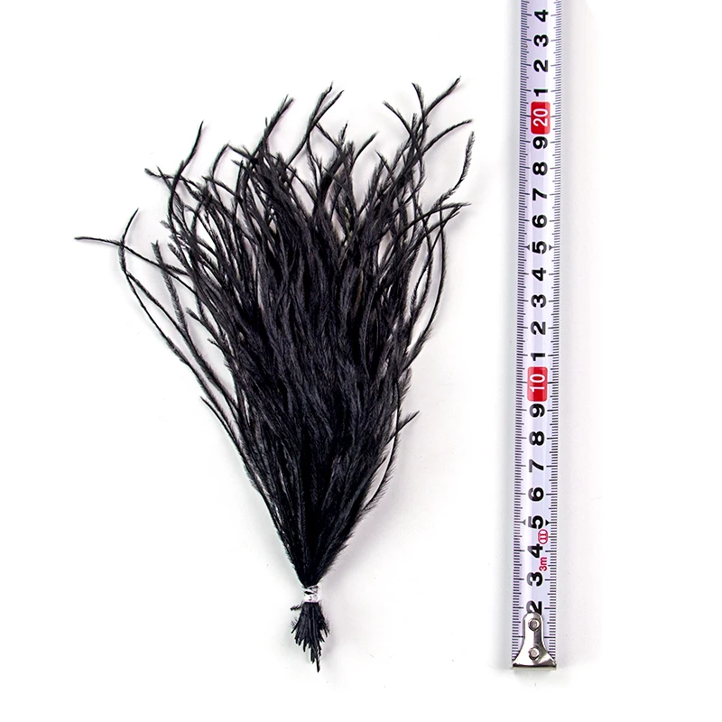 Wholesale Fluffy Black Ostrich Pheasant Feathers for DIY Crafts Wedding Party Decoration Christmas Accessories Natural Feather