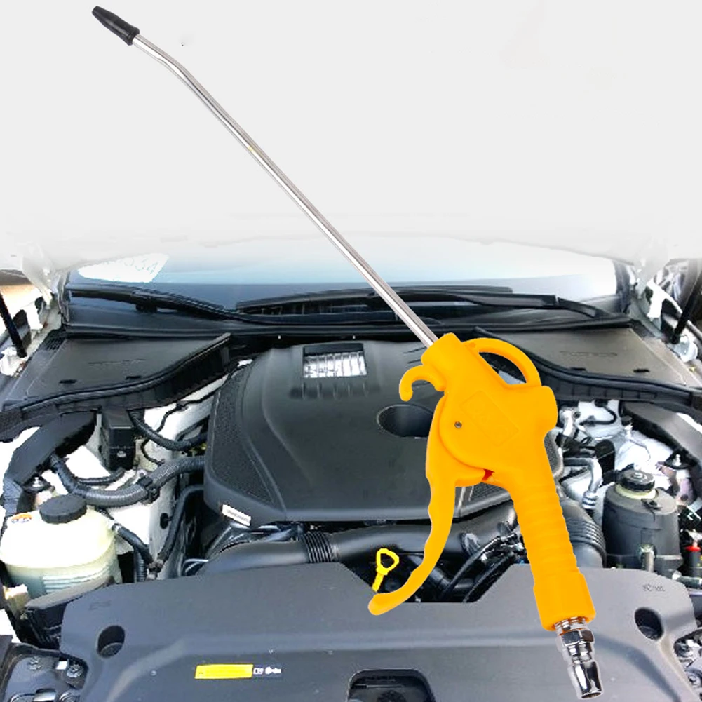 Pneumatische Air Staub Gebläse Gelb Kunststoff Staub Entfernung Leistungsstarke Luft Kompressor Luftpumpe Gerät Reinigung Haltegriff Power Tool