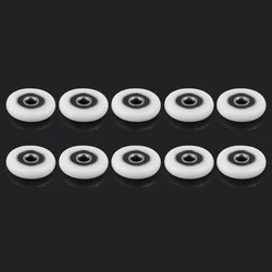 10PCS 23mm 25mm 27mm Bath Cabinet Slide Door Wheel Wardrobe Shower Room Bearing Roller Replacement ABS Bathroom Gate Accessories