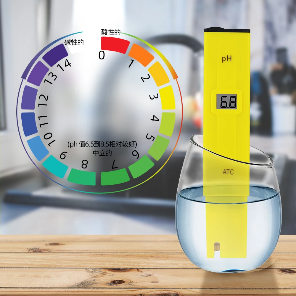 PH Meter Digital PH Tester Water Quality Testers Acidity Measure Device Water Pool Aquarium Hydroponics Home Brew 0-14pH 40%OFF