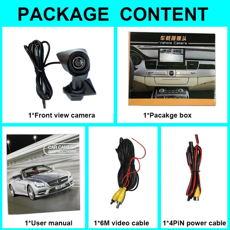 CCD Car Front View Logo Parking Camera For New Toyota Highlander Verso EZ RAV4 PRADO LAND CRUISER Camry 2015 - Image 6