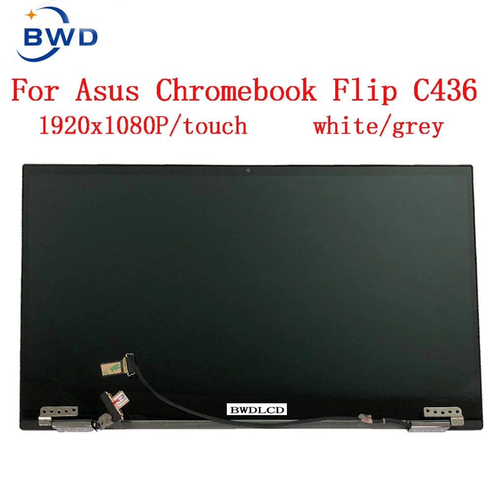 14inch LCD Upper Part For ASUS Chromebook Flip C436 14 INCH Laptop LCD Display Touch Screen Digitizer