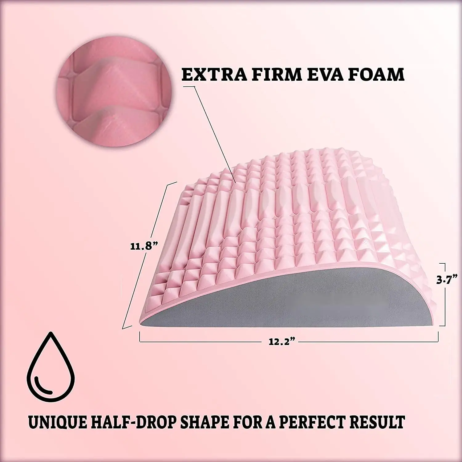 Abdominal Exerciser Mat Stretcher Back Stretcher Pillow EVA Core Trainer Massaging Spikes Mat Home Gym Workout Fitness Equipment