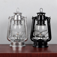 Retro Iron Kerosene Lamp Portable Kerosene Lanterns Portable Lights Indoor Decorations Outdoor Camping Hiking Accessories