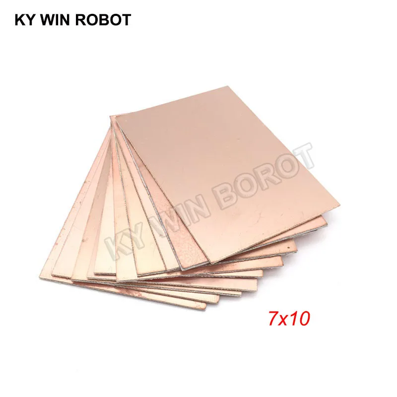 5 sztuk FR4 PCB dwustronna płyta pokryta miedzią DIY zestaw PCB płytka laminowana 7x10cm
