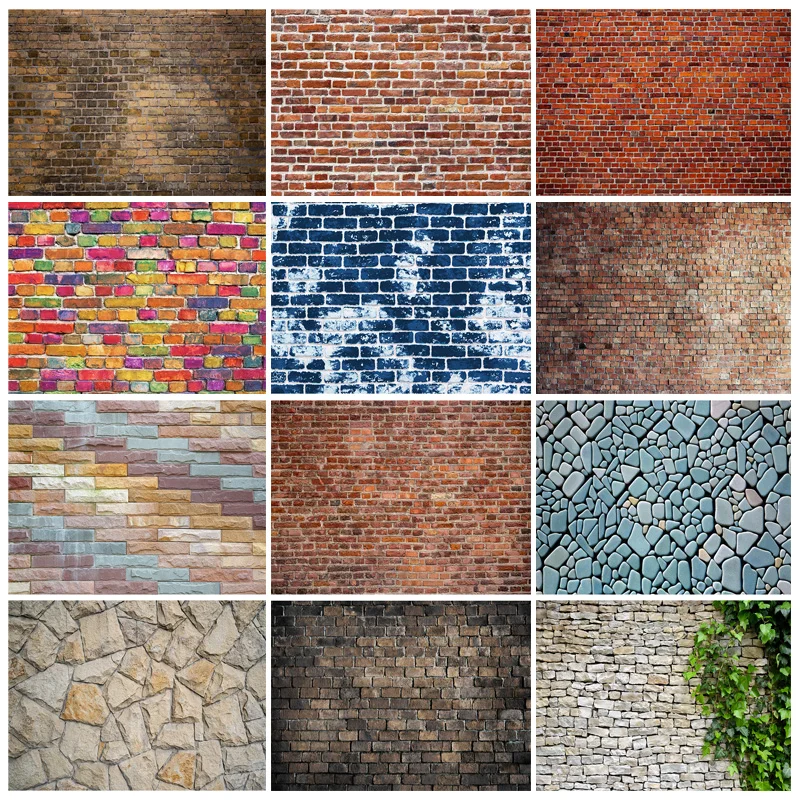 SHENGYONGBAO Vintage Brick Wall Backdrop Vinyl Photography Backdrops Photographic Background For Photo Studio Props 210326CAJ-02