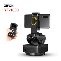 ZIFON YT-1000 Remote Control Pan Tilt Auto Motorized Rotating Panoramic Head Tripod Stabilizer for Smartphone Cameras DSLR