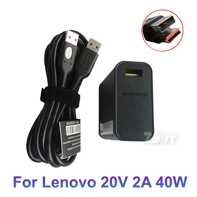 20V 2A USB AC Power Adapter Laptop Charger For Lenovo Yoga 3 Pro 13 700-11ISK 700-14IKB  ADL40WCF ADL40WCG ADL40WCH