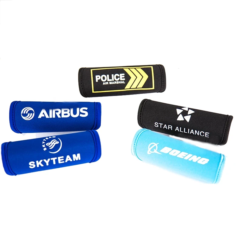 Airbus / Skyteam / Police / Star Alliance Neoprene Handle Cover Protecting Sleeve Gift for Airman Men Flight Crew Pilot