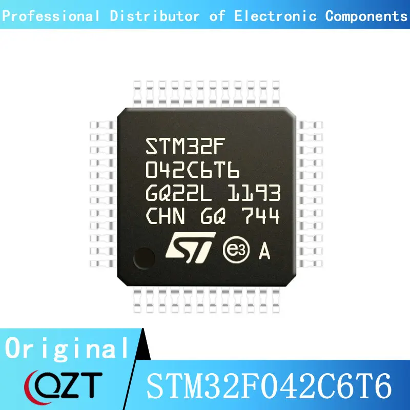 

10pcs/lot STM32F042 STM32F042C6 STM32F042C6T6 LQFP-48 Microcontroller chip New spot