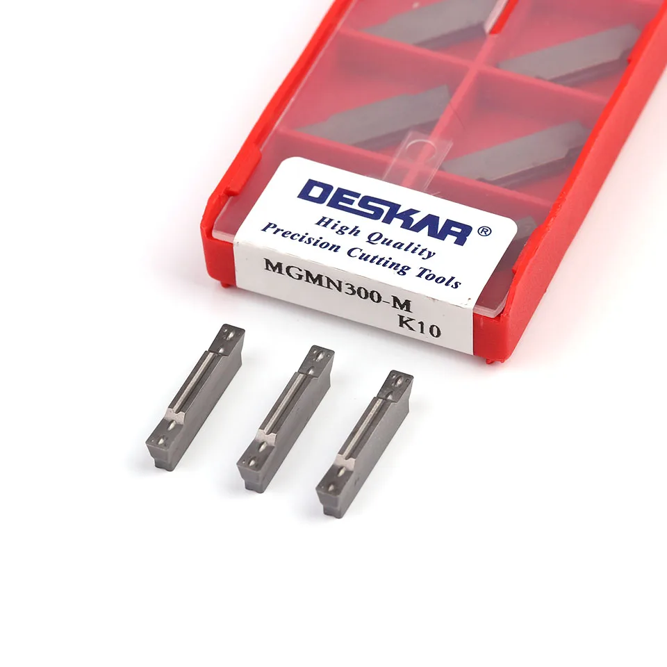 DESKAR 100% MGMN150 MGMN200 MGMN250 G MGMN300 MGMN400 MGMN500 M K10 Carbide Chèn Lưỡi Dao Tiện Bằng Máy CNC Dụng Cụ Xoay Cho Nhôm