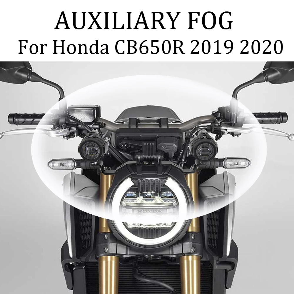 

Motorcycle Fog Lights For Honda CB650R CB 650 R 2019 2020 LED Auxiliary Fog Light Assemblie Driving Lamp 40W