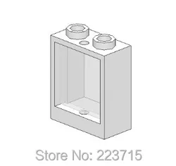 *Window 1x2x2 w. glass* 20pcs Y1026 DIY enlighten block brick part No.60592 Compatible With Other Assembles Particles