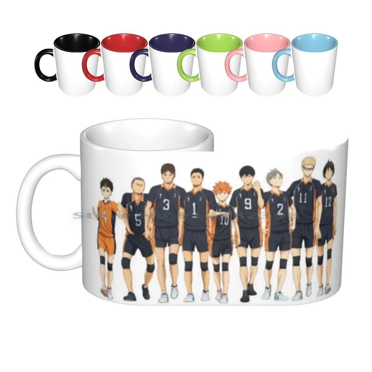 Karasuno Volleball Team Ceramic Mugs Coffee Cups Milk Tea Mug Haiyuu Haikyu Haikyu Volleyball Noya Hinata Kageyama Daichi Suga