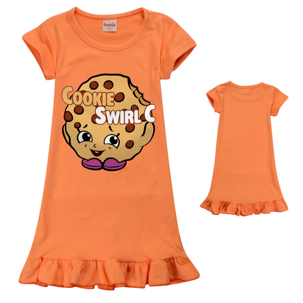 Girls Dress Girls COOKIE SWIRL C Girl Cartoon Pajamas Children's Home Clothes Baby Clothing Summer New Dresses