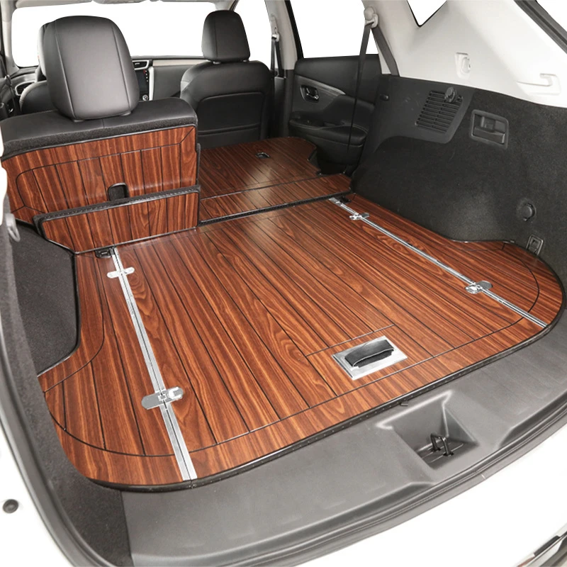 

For Nissan Murano Z52 P42M 2015-2019Wood Tail Box Cushion Wood Floor Tail Box Cushion Modification of Wood Teak Tail Box Cushion